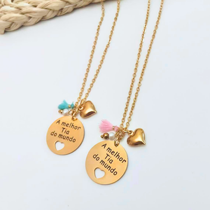 COLAR PARA MELHOR TIA DO MUNDO COLAR PARA MELHOR TIA DO MUNDO