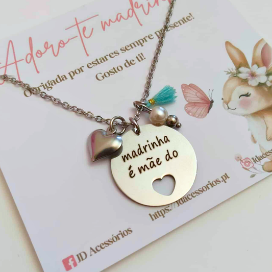 COLAR MADRINHA É MÃE DO CORAÇÃO COLAR MADRINHA É MÃE DO CORAÇÃO