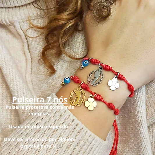 PULSEIRA 7 NÓS COM NOSS SENHORA DE FATIMA PULSEIRA 7 NÓS COM NOSS SENHORA DE FATIMA