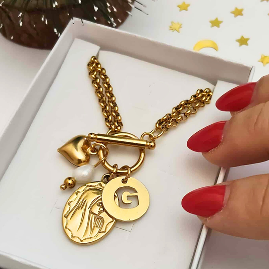 COLAR NOSSA SENHORA DE FATIMA C/LETRA COLAR NOSSA SENHORA DE FATIMA C/LETRA