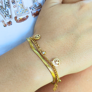 PULSEIRA DUPLA ÁRVORE DA VIDA PULSEIRA DUPLA ÁRVORE DA VIDA