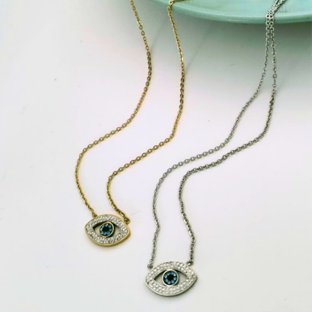 COLAR OLHO TURCO ZIRCONIAS