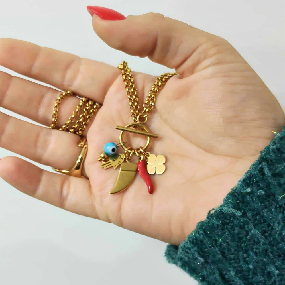 COLAR AMULETOS PROTETORES