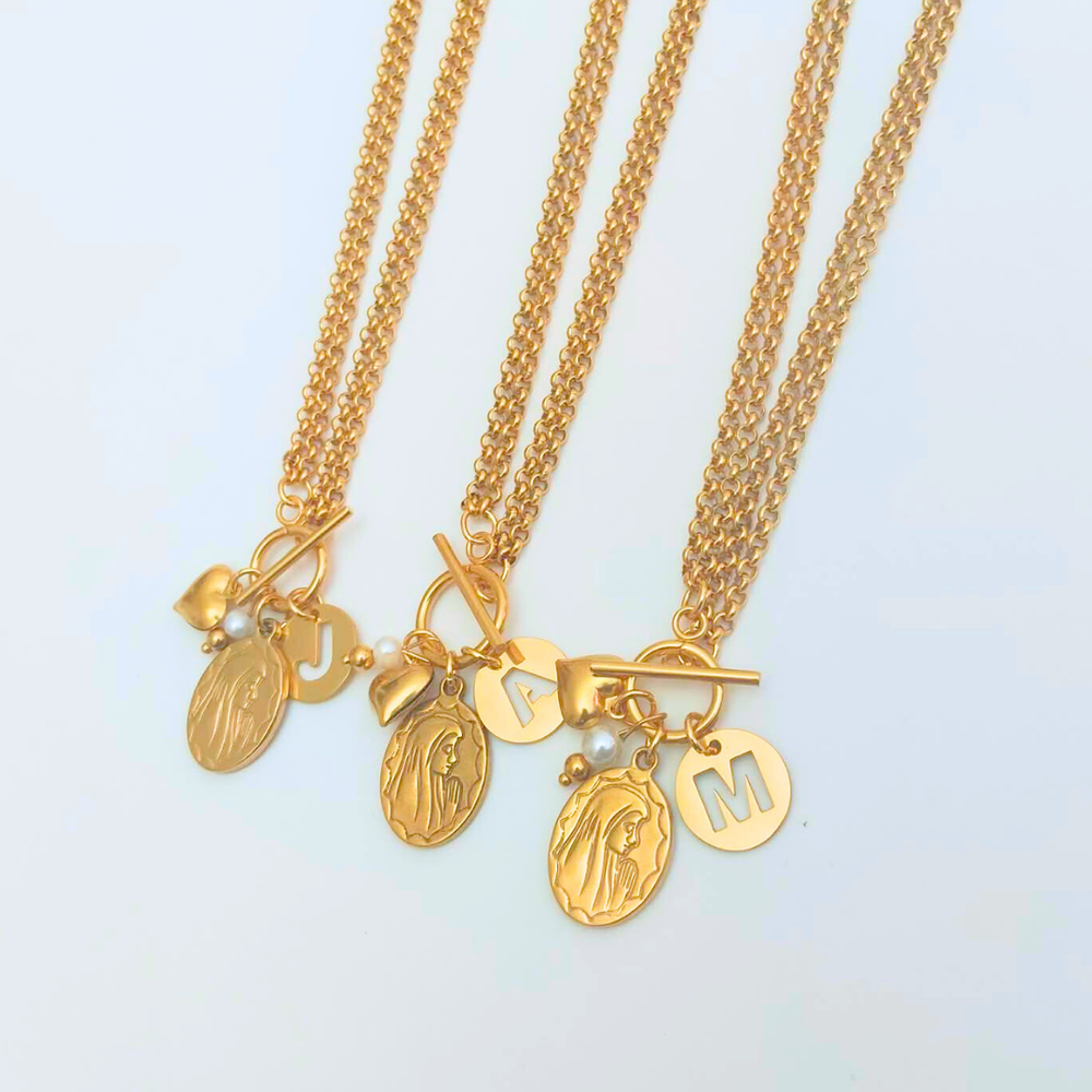 COLAR NOSSA SENHORA DE FATIMA C/LETRA