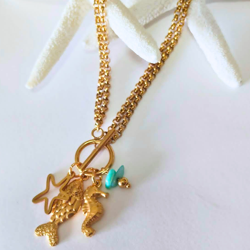 COLAR PEIXE DOURADO