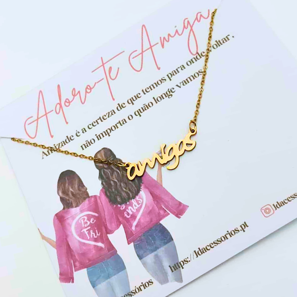 COLAR AMIGAS INSEPARAVEIS