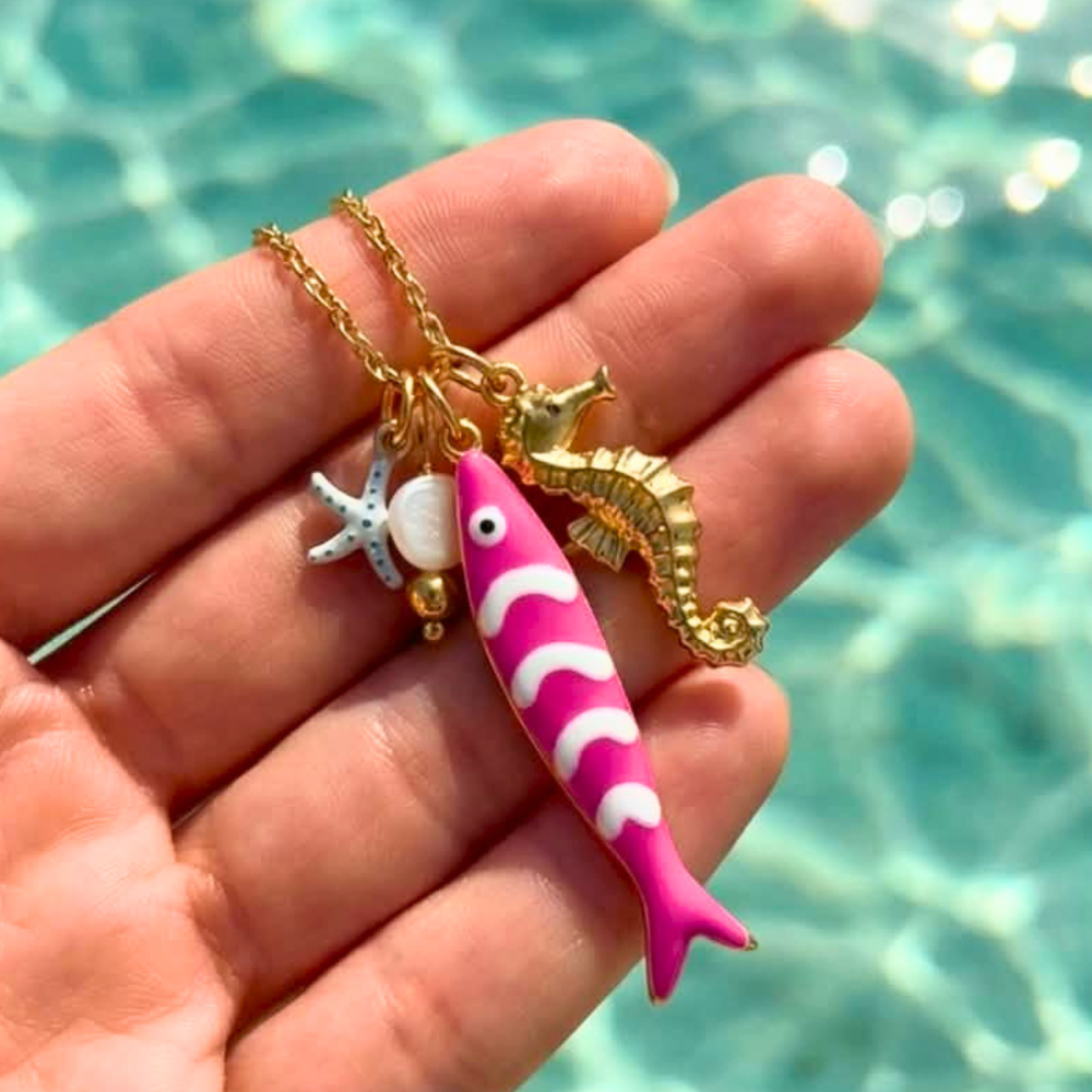 COLAR PEIXINHO FUSCIA