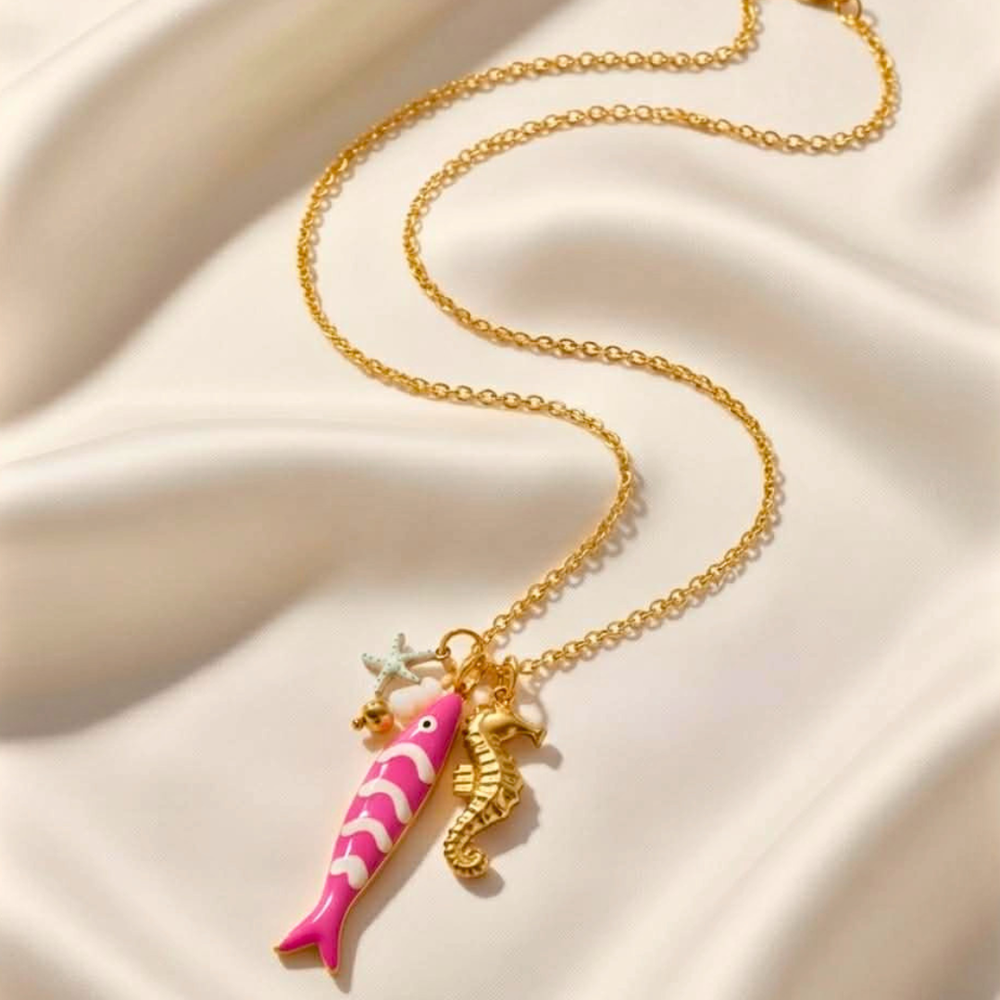 COLAR PEIXINHO FUSCIA